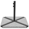 vidaXL Postolje za suncobran granitno 15 kg trokutasto sivo