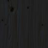 vidaXL Okvir za krevet od masivne borovine crni 200 x 200 cm
