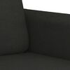 vidaXL 2-dijelni set sofa s jastucima crni od tkanine