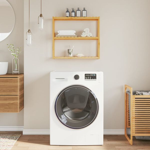 vidaXL Kupaonska polica s 3 razine zidna 60 x 15 x 54 cm od bambusa