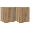 vidaXL TV zidni ormar 2 pcs Umjetnička hrastovina 30 x 31 x 40 cm