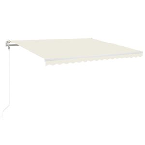 vidaXL Tenda na automatsko uvlačenje 450 x 350 cm krem