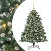 vidaXL Umjetno božićno drvce Zelena 150 cm PVC, Plastika i Čelik