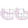 vidaXL Set vanjskih sofa s jastukom 10 pcs Prirodna i bež