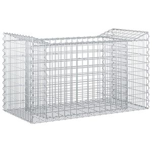 vidaXL Gabionski uzdignuti krevet 50 x 100 x 60 cm Pocinčani čelik