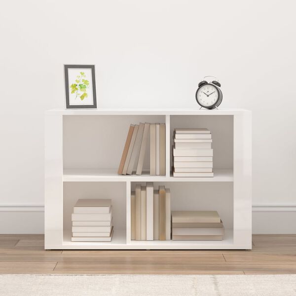 vidaXL Komoda sjajna bijela 80 x 30 x 54 cm od konstruiranog drva