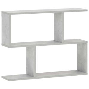 vidaXL Zidna polica Betonska siva 72 x 17 x 55.5 cm prerađeno drvo