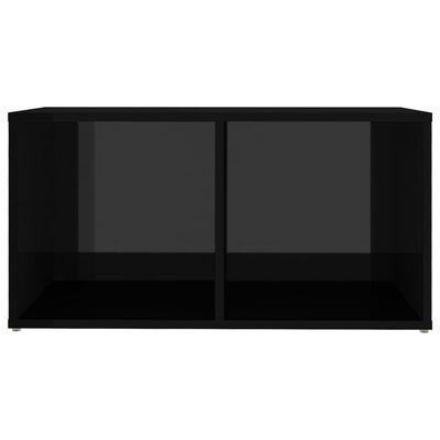vidaXL 6-dijelni set TV ormarića visoki sjaj crni od iverice