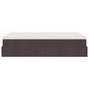 vidaXL Okvir za krevet s madraca tamnosmeđi 120x190 cm od tkanine