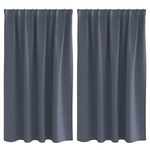 vidaXL Zavjese za blackout s prstenovima 2 pcs Antracit 140 x 140 cm