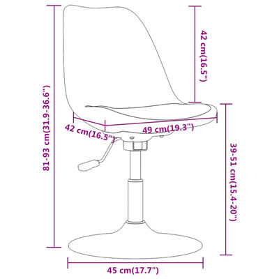 vidaXL Okretne blagovaonske stolice 4 kom tamnosmeđe od tkanine