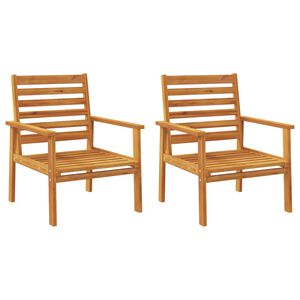 vidaXL Vrtna stolica 2 kom 66,5x65x81 cm od masivnog bagremovog drva