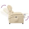 vidaXL Fotelja na podizanje od tkanine krem
