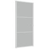 vidaXL Unutarnja vrata 93 x 201,5 cm Bijela od mat stakla i aluminija