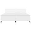 vidaXL Krevet s opruga kutije Bijelo 200 x 200 cm Umjetna koža