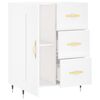 vidaXL Komoda bijela 69,5x34x90 cm od konstruiranog drva