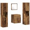 vidaXL Set namje&scaron;taja za kupaonicu 4 kom. Staro drvo 41 x 38,5 x 46 cm