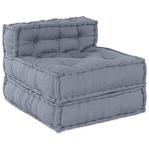 vidaXL Modularna sofa Tkanina Siva 70 x 70 x 56 cm
