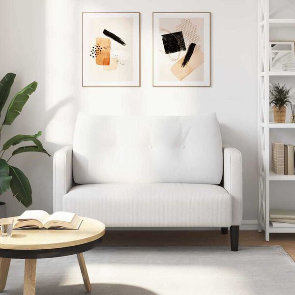 vidaXL Jastuk za leđa Bijelo 100 x 24 x 50 cm tkanina