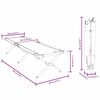 vidaXL Sklopivi kamperski krevet Crvena 193 x 69 x 45 cm