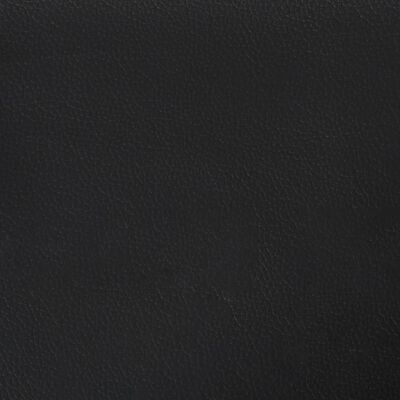 vidaXL Madrac s džepičastim oprugama crni 180x200x20cm od umjetne kože