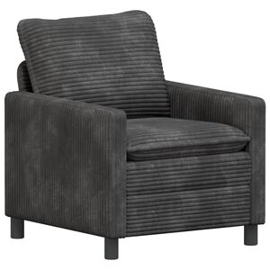 vidaXL Sofa Tamnosiva 76 x 81 x 87,5 cm Poliester
