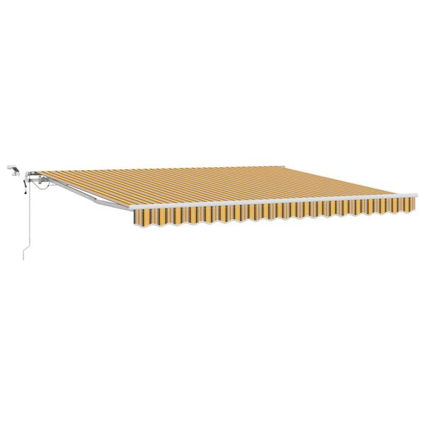 vidaXL Skrovita tenda &Scaron;areni 400 &times; 350 cm Poliester i metal