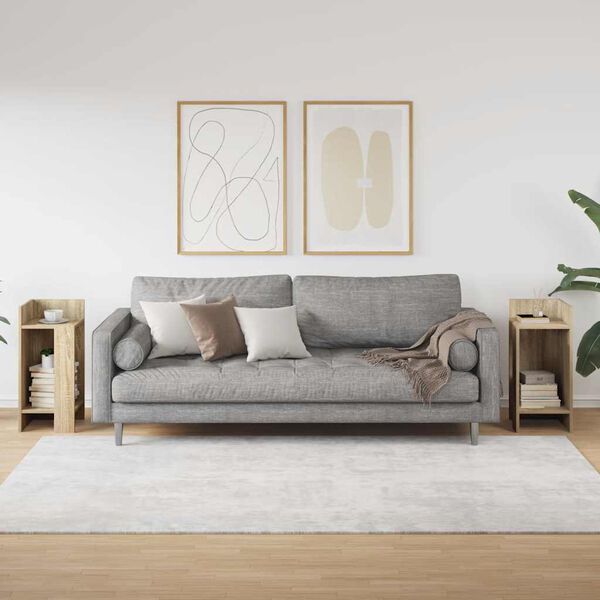 vidaXL Pomoćni stolići 2 kom s policom boja hrasta sonome 25,5x27x60cm