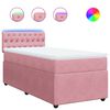 vidaXL Box spring krevet s madracem ružičasti 90x190 cm bar&scaron;unasti