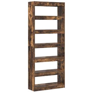 vidaXL Ormarić za knjige 6 razina 80 x 30 x 198 cm Konstruirano drvo