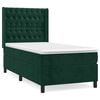 vidaXL Box spring krevet s madracem tamnozeleni 90x200 cm bar&scaron;unasti