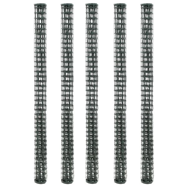 vidaXL Mreže za vrtnu ogradu 5 kom HDPE 1 x 1,2 m zelene