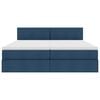 vidaXL Krevet s od storage s madracem Plava 100 x 200 cm Lažna koža
