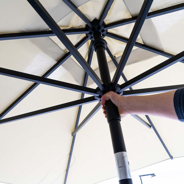 Madison vrtni suncobran Denia 200 x 200 cm sivi