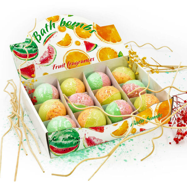 vidaXL Bombe za kupanje 24 kom prirodna eterična ulja