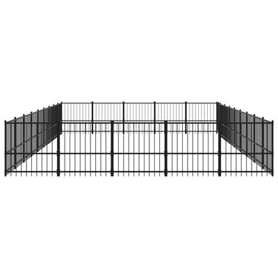 vidaXL Vanjski kavez za pse čelični 42,34 m²