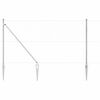 vidaXL Stup za ogradu Srebrno 25 x 1,4 m (mreža od 50 mm) Čelik