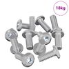 vidaXL Vijak s plastičnom glavom 3600 pcs Srebrno Čelik