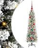 vidaXL Umjetno božićno drvce Bijela 120 cm PVC i Metal i Plastika