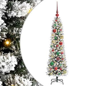 vidaXL Umjetno božićno drvce Bijela 120 cm PVC i Metal i Plastika