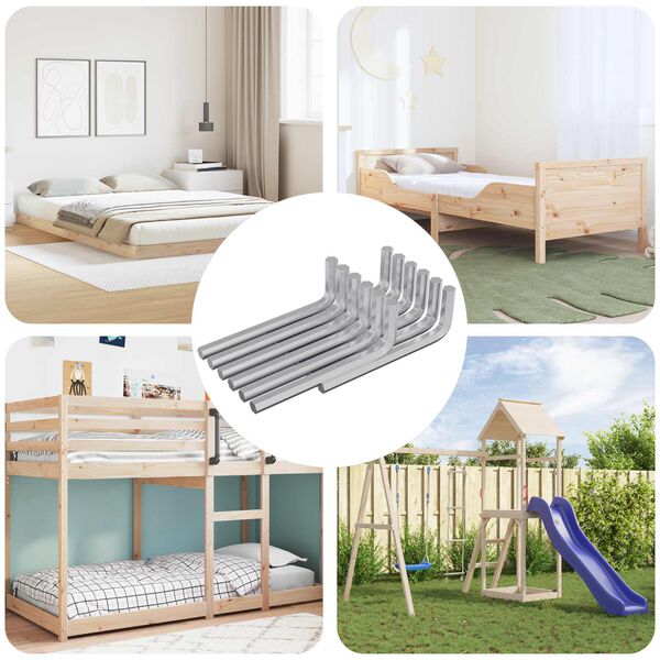 vidaXL Hex ključ 1800 pcs Srebrno 32 x 86 mm Čelik