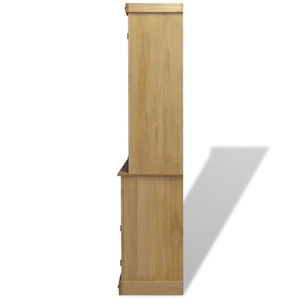 vidaXL Ormarić i vitrina od borovine meksički asortiman Corona