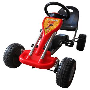 vidaXL Go Kart Auto s Pedalama Crveni