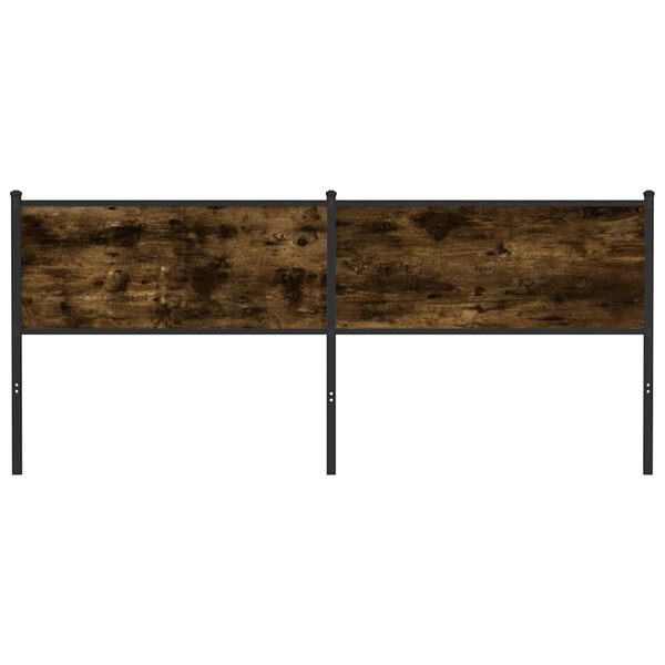 vidaXL Uzglavlje dimljena boja hrasta 190 cm konstruirano drvo i čelik