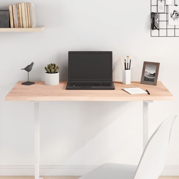 vidaXL Stolna ploča 100x60x2 cm od netretirane masivne hrastovine