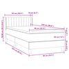 vidaXL Box spring krevet s madracem ružičasti 90x220 cm bar&scaron;unasti