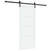 vidaXL Klizna vrata 86 x 198,5 cm Konstruirano drvo Bijela i crna