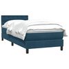 vidaXL Box spring krevet s madracem tamnoplavi 100x210 cm bar&scaron;unasti