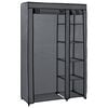 vidaXL Sklopivi ormar sivi 110 x 45 x 175 cm od tkanine