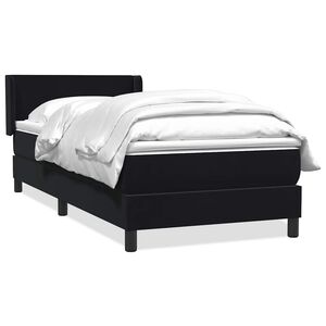 vidaXL Box spring krevet s madracem crni 80 x 220 cm bar&scaron;unasti